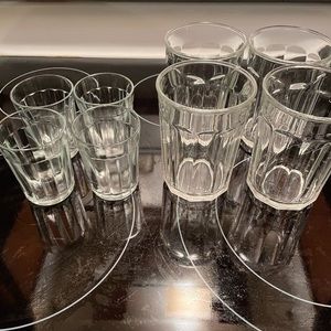 5-16oz and 4-8oz glasses